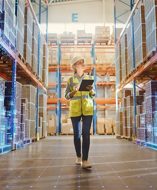 ACF Employee in warehouse
