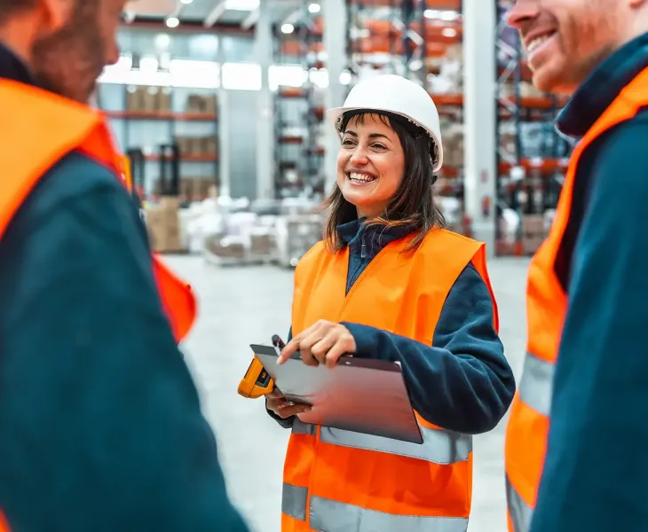 ACF employees managing supply chain coordination