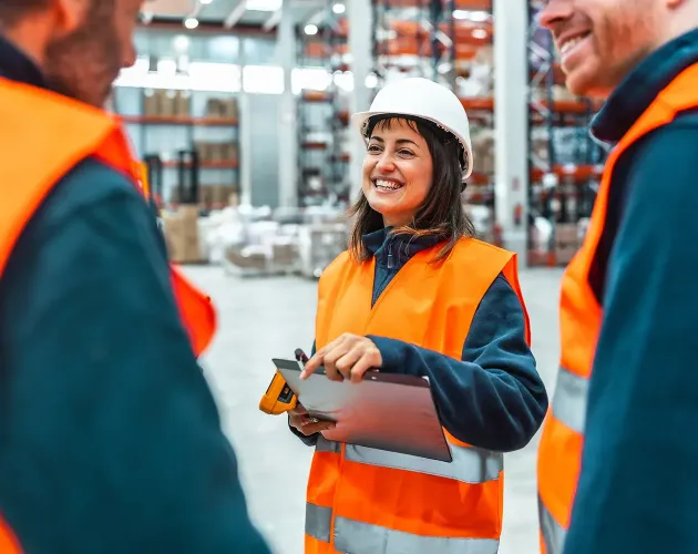 ACF employees managing supply chain coordination